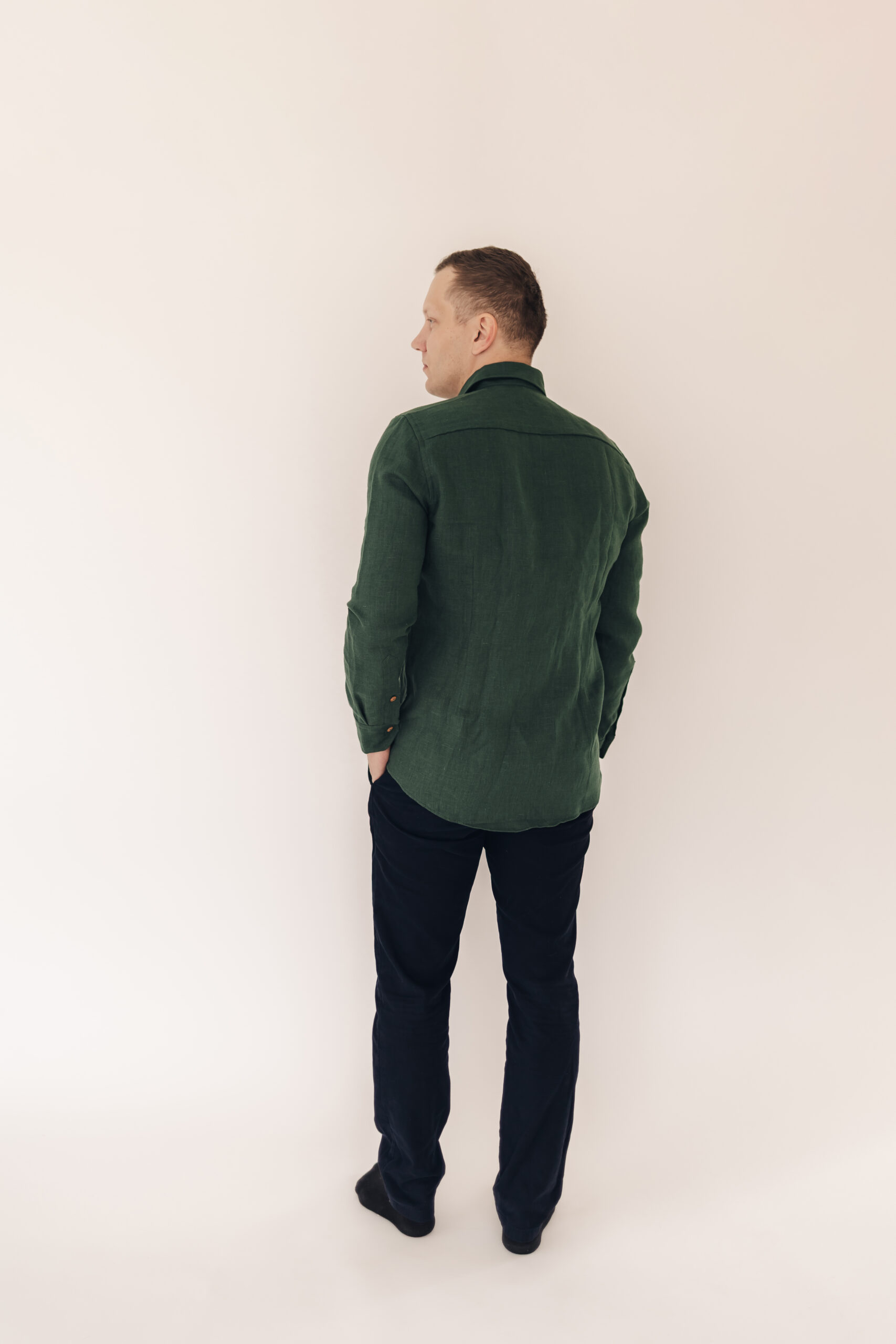 Metsaroheline meeste linane triiksärk