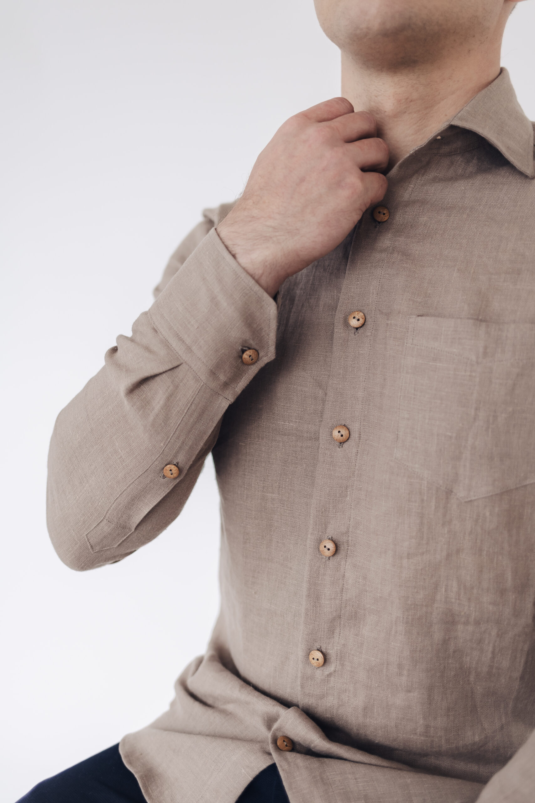 Beež meeste linane triiksärk